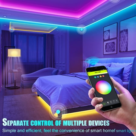 

5M/16.4in 2 Packs 3528 RGB SMD LED Waterproof Flexible Strip 300 LEDs + 44 Key IR Remote IP65 Waterproof Light Strip Tape Light