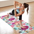 thumbnail image 6 of Pioneer Flower Floral Print Pattern Hot Yoga Mat Towel Non Slip for Hot Yoga - Quick-Drying Yoga Mat Cover with 4 Corner Pockets with Travel Bag - Hot Yoga Towel Non Slip 70"x26", 6 of 6
