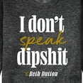 thumbnail image 3 of Yellowstone - Don't Speak Dipsh - Men's Crew Neck Fleece Pullover, 3 of 6
