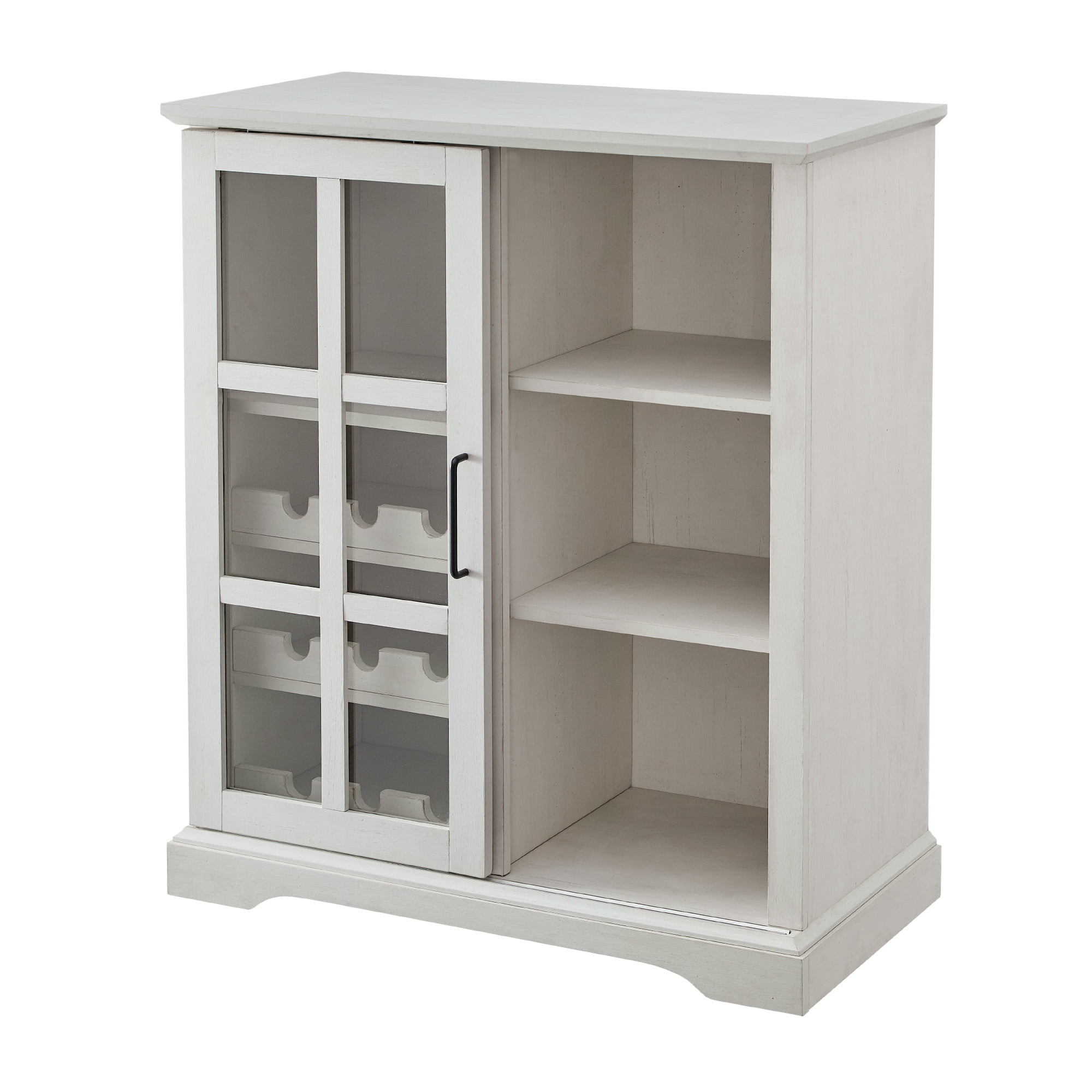 Lewes Sliding Glass Door White Bar Cabinet by Birch Harbor