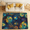 Multicolour 3, variant on CURLYOOT Stars Geometric Area Rugs for Living Room Bedroom, 4' 10" x 6' 8" Washable Rug, Blue Floor Carpet with Non Slip Backing for Dining Room Indoor