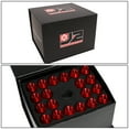 thumbnail image 6 of J2 Engineering LN-T7-027-15-RD J2 Engineering 7075 -T6 Forged Aluminum M12 x 1.5 20 Pcs 90mm Open End Lug Nut Set w/ Adapter ( Red ), 6 of 6