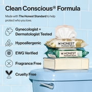 The Honest Company Flushable Wipes, Plant-Based, 126 Count, Tropical Leaves