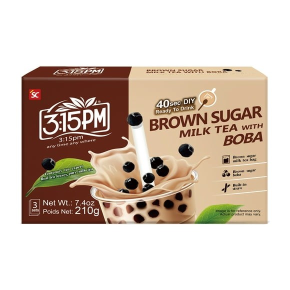 Brown Sugar Tea, 3.15PM Brown Sugar Tea with Boba