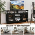 thumbnail image 6 of Costway 58'' TV Stand Entertainment Console Center W/ 2 Cabinets Up to 65'' Black, 6 of 11