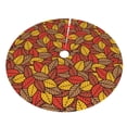 thumbnail image 5 of Cauagu 36" Christmas Tree Skirt Fall Leaves Pattern Christmas Tree Decorations Tree Mat for Xmas Decorations Occasion Holiday Home Decor -36", 5 of 7