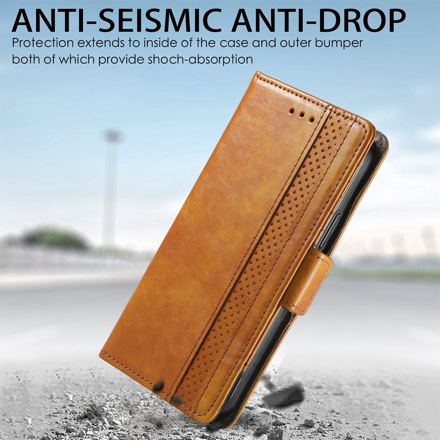 Leather Wallet Phone Case For Xiaomi Poco F6 Pro C55 C65 C50 F5 Pro M6 Pro Poco X5 Pro X4 M5 F4 F3 Quality Leather Phone Case With Card Holder Zipper