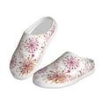 thumbnail image 2 of Lsque Fireworks Pattern Womens Comfort Cotton on Scuff With Memory Foam and Anti-skid Sole Slipper-37/38, 2 of 7