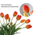 thumbnail image 3 of Ramos de flores artificiales LINSIE Tulipanes naranja x15, 3 of 7