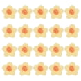 thumbnail image 1 of Uxcell 50-Pack Parches de Flores para Coser, Flores de Ganchillo Hechas a Mano de 1.6 Pulgadas para Ropa DIY [Amarillo Claro y Naranja], 1 of 1