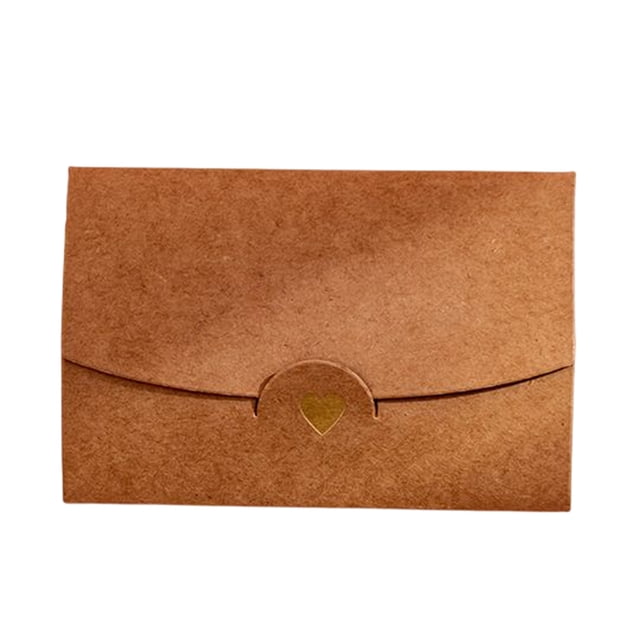 yingyy Romantic Paper Letters Envelope Portable Vintage Wedding Ceremony Invitation Card Storage Envelopes Party Accessories Brown
