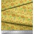 thumbnail image 2 of Soimoi Cotton Duck Fabric Leaves & Aster Floral Print Fabric by the Yard 42 Inch Wide, 2 of 3