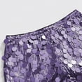 thumbnail image 5 of COMVALUE Women's 2026 Sparkly Sequin Micro Shorts Y2k Low Rise Mini Booty Shorts (L, Dark Purple), 5 of 7