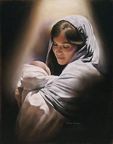 Love - 11x14 Wall Art Print Mary Holding Baby Jesus Christ by ...
