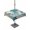 Turquoise, variant on Outdoor Tablecloths with Umbrella Hole & Zipper, Teal Sea Turtle Coastal 60 x102 Inch Rectangle Tablecloths, Vintage Summer Beach Nautical Waterproof Table Cloth, Patio/Pool/Picnic Table Covers