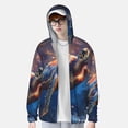 thumbnail image 2 of Balery Night Sky Turtle Sudadera ligera de manga larga con capucha y protección solar UPF 50+ para hombre y mujer, ideal para pesca y running-3X-Large, 2 of 7