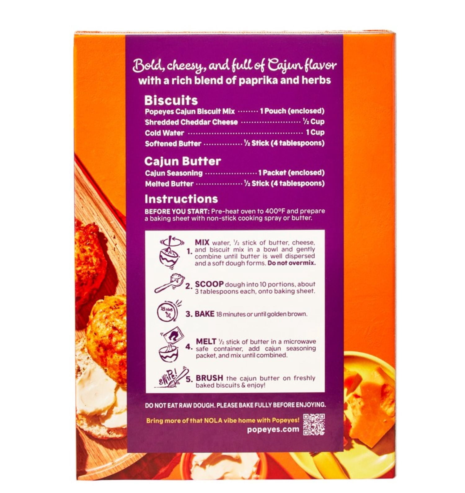 Popeyes Cajun Cheddar Biscuit Mix, 11.61 Ounces