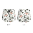 thumbnail image 5 of Xecao's Vintage Palm Trees for a double-layer running short for women, perfect for gym, tennis, and more, featuring a convenient pocket., 5 of 9