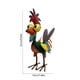 thumbnail image 3 of Adorno decorativo de jardín con forma de pavo real, de metal, colorido, colgante, para exteriores, jardín, decoración del hogar, estante, metal resistente, duradero, para jardín, patio,, 3 of 6