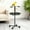 Grey, variant on S-HOME Easy To Move Bird Stand With Wheels, Adjustable Height, Bird Feeder Station With Feed Bowls And Round Tray