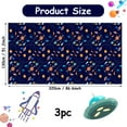 thumbnail image 2 of KAINSY Outer Space Birthday Table Cloths Covers Spaceship Galaxy Party Plastic Disposable Rocket UFO Planets Tablecloths Waterproof 54 x 108inch 3pcs, 2 of 7