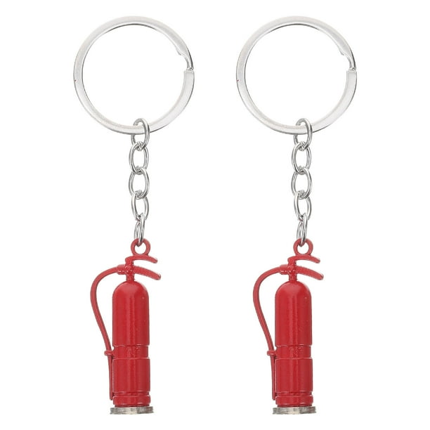 GOOHOCHY 2 llaveros colgantes con forma de extintor de incendios, para bolso o bolso.