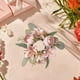 thumbnail image 3 of Cheapark Simulated Lily Candlestick Wreath Floral Centerpiece with Faux Flowers for Gift Valentines Day Table Decor Dining Room A mbiance, 3 of 6