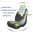 thumbnail image 2 of Picia Majestic Ostrich In Forest Print Waterproof Sweating Car Seat Cover for Post Gym Workout, Running, Beach and Hiking, Universal Fit Anti-Slip Bucket Seat Protector, 2 of 5