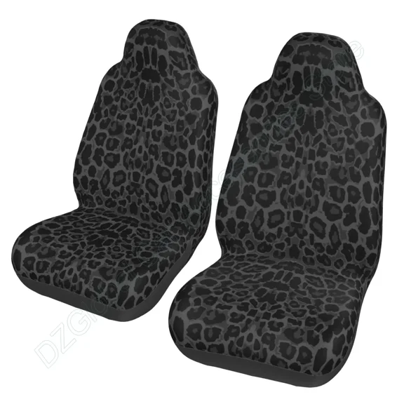 Black Print Car Seat Covers Front Seats Only for Men WomenPremium Bucket Front Seat Cover Universal 2 Piece
