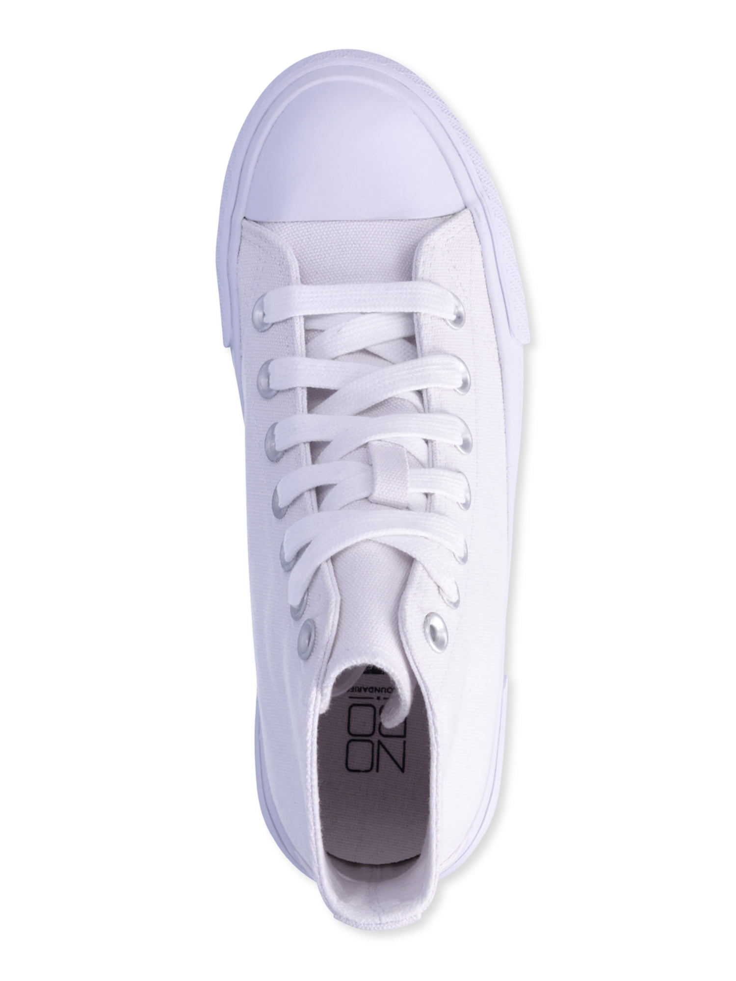 No Boundaries Platform Lace Up Hi Top Sneakers, Women's