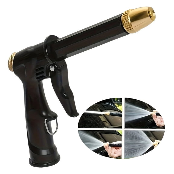 High Pressure Water Gun - 360° Rotating Nozzle American Thread for Car & Patio