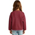 thumbnail image 5 of Grblisyd Girls Cardigan Comfy Kids Button Down Long Sleeve School Uniform Sweaters Cute Print Fall Winter Warm Jacket, 5 of 6