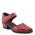 thumbnail image 3 of Spring Step L'Artiste Jazzberry Women's Handpainted Leather Western Shoe – Low Heel Shoes with Hook and Loop Closure – Stylish Walking Feminine Casual Footwear, 3 of 9