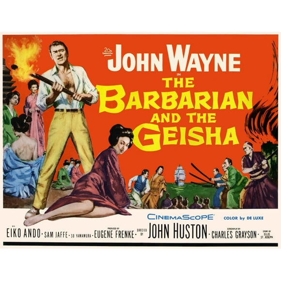 The Barbarian And The Geisha John Wayne Eiko Ando 1958 (C) 20Th Century Fox Tm & Copyright / Courtesy: Everett Collection Movie Poster Masterprint (28 x 22)