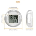 thumbnail image 2 of Riwesomey Reloj de salpicadero, accesorios de ciclismo ABS, suministros multiusos de precisión para coche, reloj adhesivo resistente al agua, temporizador Type6 NO6 Riwesomey VI009058-01, 2 of 6