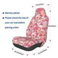 thumbnail image 3 of Naloa Sweet Car Seat Covers Universal Front Seat Coves for Car Accessories ,Padded Car Covers for Automotive, SUV, Truck, and Van, 3 of 5