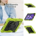 thumbnail image 4 of Case for iPad Air 5th Generation / iPad Air 4th Generation 10.9 inch with Screen Protector, 360 Degree Rotating Kickstand Hand Strap Shockproof Cover with Shoulder Strap, Lime, 4 of 7