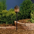 thumbnail image 3 of Kichler Six Groove 9 1/2" High Black 3-Tier Landscape Path Light, 3 of 3