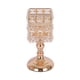 thumbnail image 1 of Portavelas elegante, portavelas de cristal dorado para té, candelabro, candelabro para fiesta de aniversario, escritorio, boda, Hotel, decoración 10x23cm, 1 of 9