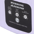 thumbnail image 4 of BOKYAN 10L Foldable Washing Machine, Portable Mini Underwear Laundry Machine with Drain Basket, Violet EU Plug (11.6 x 11.4 inches / 29.5 x 29 cm), 4 of 9