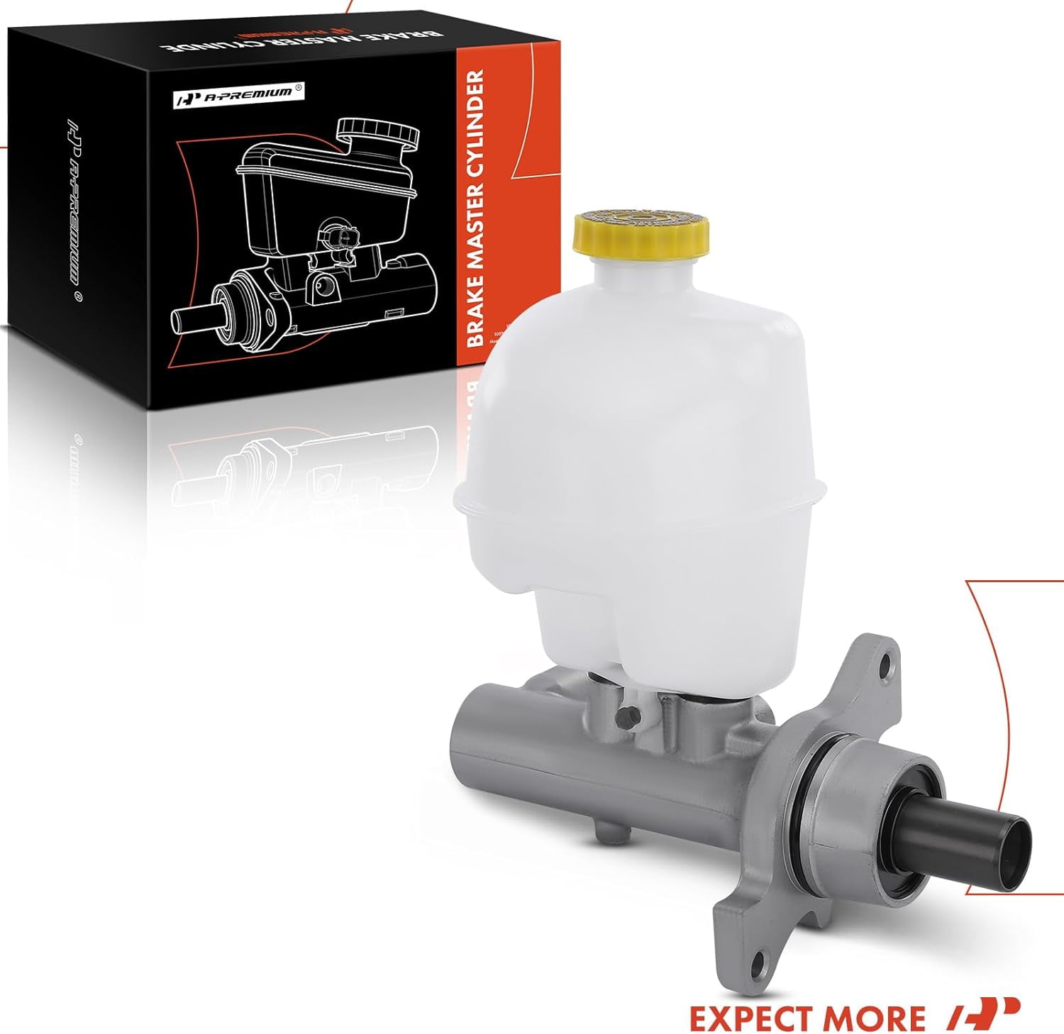 A-Premium Brake Master Cylinder with Reservoir and Cap Compatible with Ram and Dodge Vehicles - 1500 2011-2018, 1500 Classic 2019, Ram 1500 2007-2010 - Replaces# 68000908AA, 68000910AA