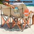 thumbnail image 6 of Double Camping Chair Oversized 2 Person Foldable Loveseat for Outdoor Lawn Beach, 6 of 8