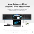 thumbnail image 3 of Plugable USB C to DisplayPort Adapter, Universal Video Graphics Adapter for USB 3.0 and USB-C Macs and Windows, 3 of 6