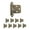 Black, variant on Kitchen Door Hinges 10Pcs Cabinet Drawer Hardware Heavy Duty Overlay Reused Self-Closing W/ Screws Cold-Rolled Steel Black