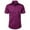 #Hot Pink, variant on DPTALR George Men's Business Casual Solid Color Shirt,Short Sleeve Turn-Down Collar,Button-Front Closure,Wrinkle-Resistant,Wine,Big and Tall Man XXXXL