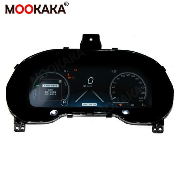 MOOKAKA Digital Dashboard Instrument Cluster for Toyota Sienna LCD Screen Virtual Cockpit Speedometer Upgrade Universal Fit Car Accessory with Linux OS