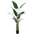 thumbnail image 5 of Thehsnt Artificial Banana Tree 5.2FT, Home Decor Indoor Artificial Tree, Faux Tropical Banana Floor Plant with Pot, Tall Artificial Plants Indoor for Home Office Living Room Decor, 5 of 10