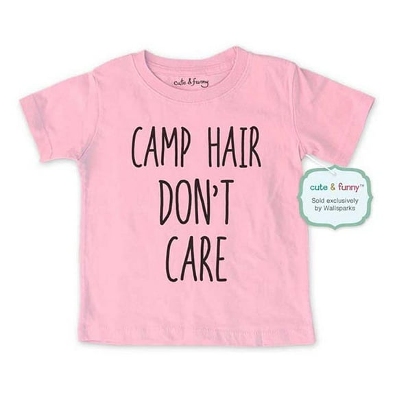 Camp Hair don't care - wallsparks cute & funny Brand - Soft Infant & Toddler Shirt