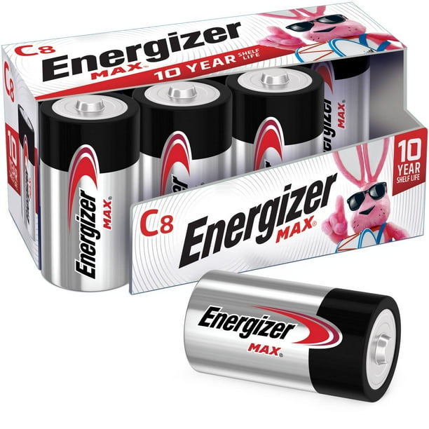 Batería Energizer MAX C Premium Alcalina (paquete de 8)