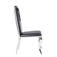 thumbnail image 2 of Acme Cyrene Side Chair (Set-2) Synthetic Leather & Stainless Steel, 2 of 4